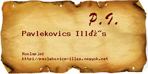 Pavlekovics Illés névjegykártya